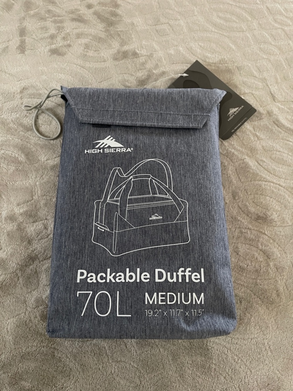 High Sierra Packable Duffel - Heather Navy
